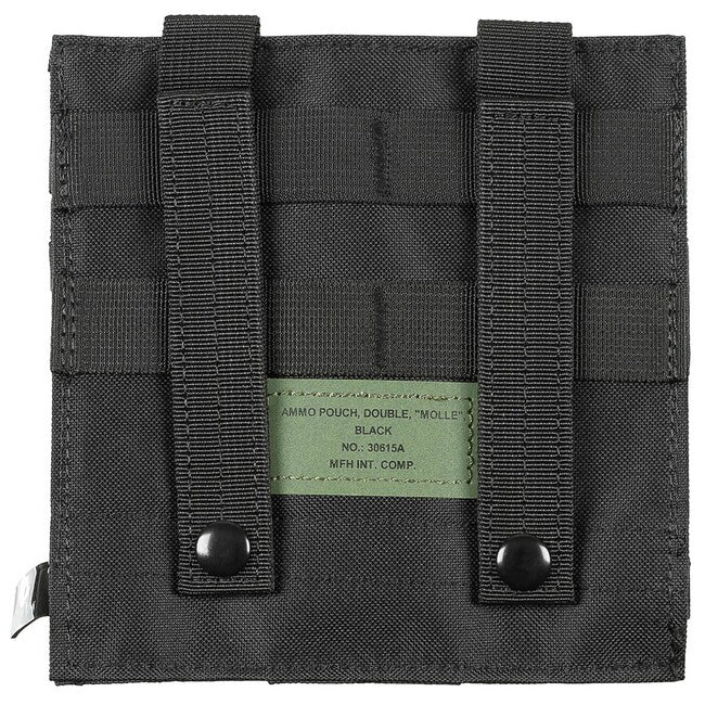 MFH Double MOLLE Pouch, Black