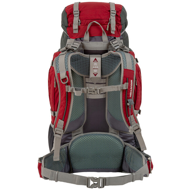 Highlander Expedition Backpack 65L, Red