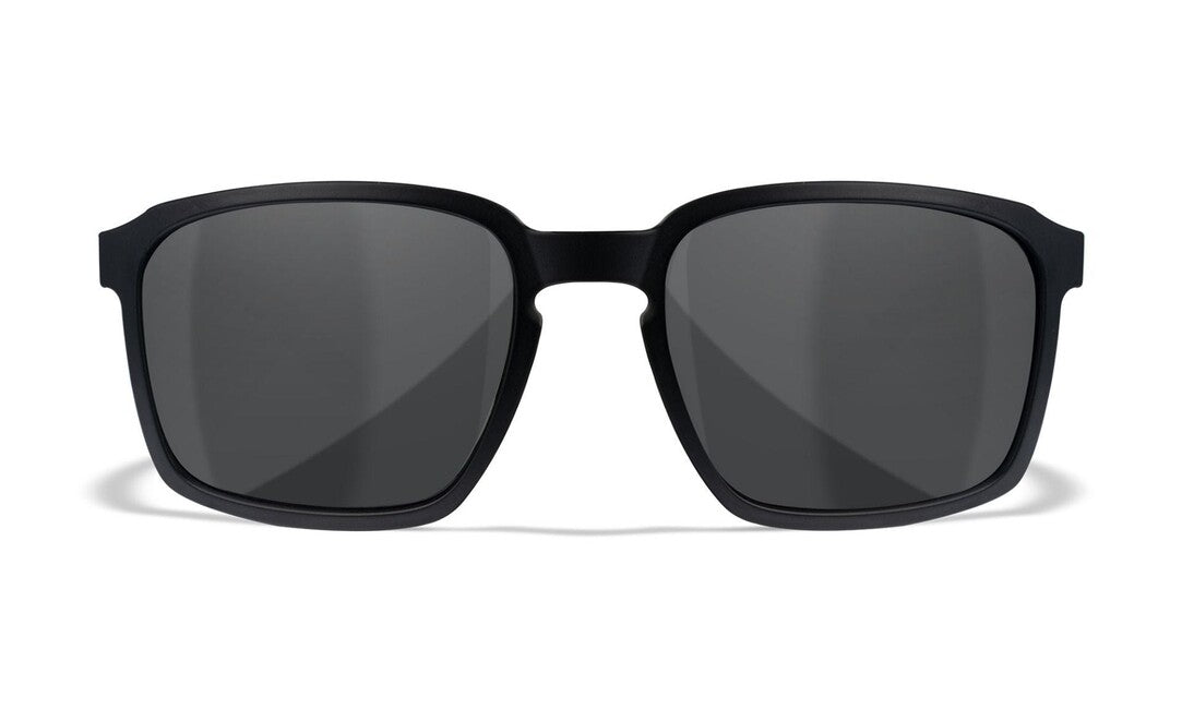 WileyX ALFA Sunglasses, Black with Grey Mirror Lenses