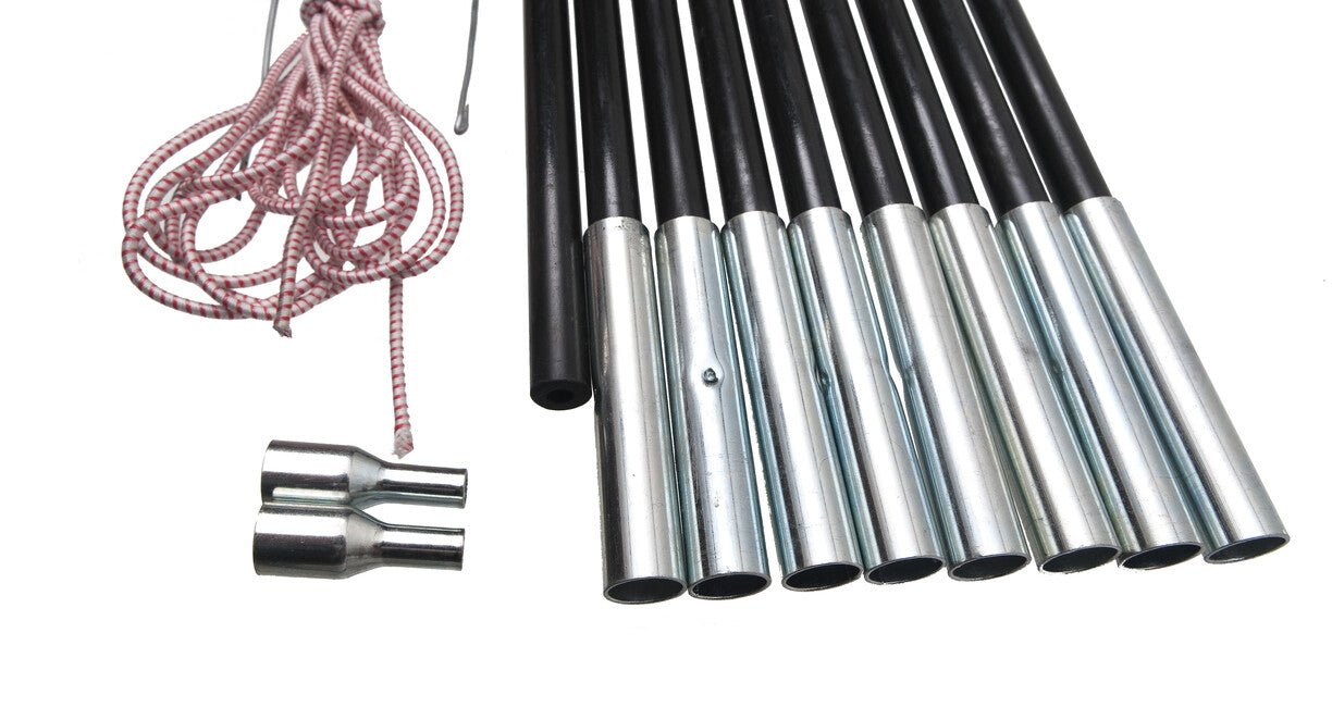 BasicNature Fiberglass Rod 7.75 m x 11 mm 9 Segments
