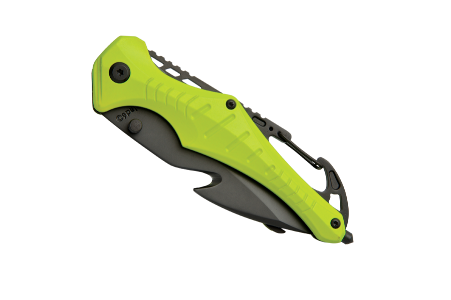 Baladeo ECO201 Emergency Rescue Knife, Reflective Yellow