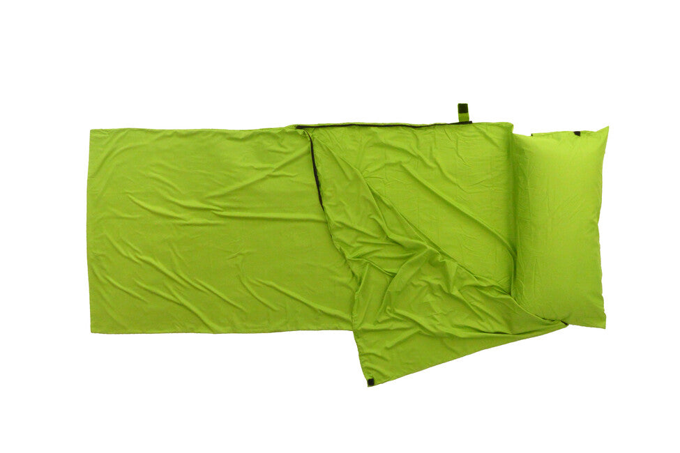 Origin Outdoors Sleeping Bag Liner Microfiber Rectangular Green