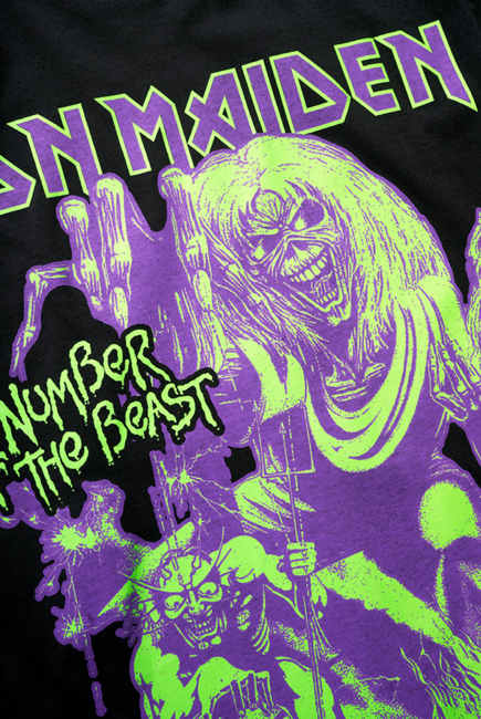 Brandit Iron Maiden T-Shirt Number of the Beast I, Black