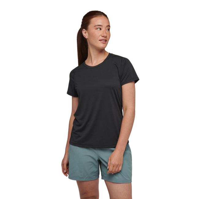 Black Diamond Women's Lightwire Tech T-Shirt, Black