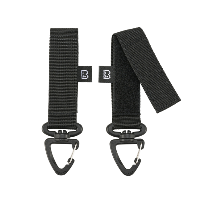 Brandit MOLLE Carabiner 2 Pack, Black