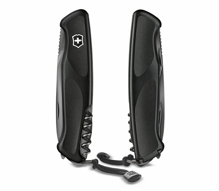 Victorinox RangerGrip 55 Onyx Black Multitool, Black Monochromatic Knife, 12 Functions