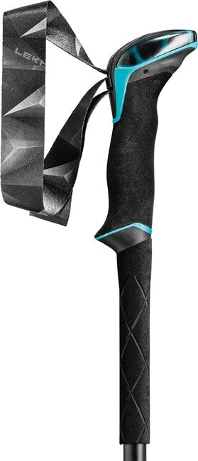 LEKI Makalu Lite AS Trekking Poles, Black-Dark Anthracite-Petrol, 100-135 cm