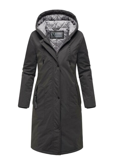 Marikoo Ledalaa Women's Winter Parka with Hood, Black