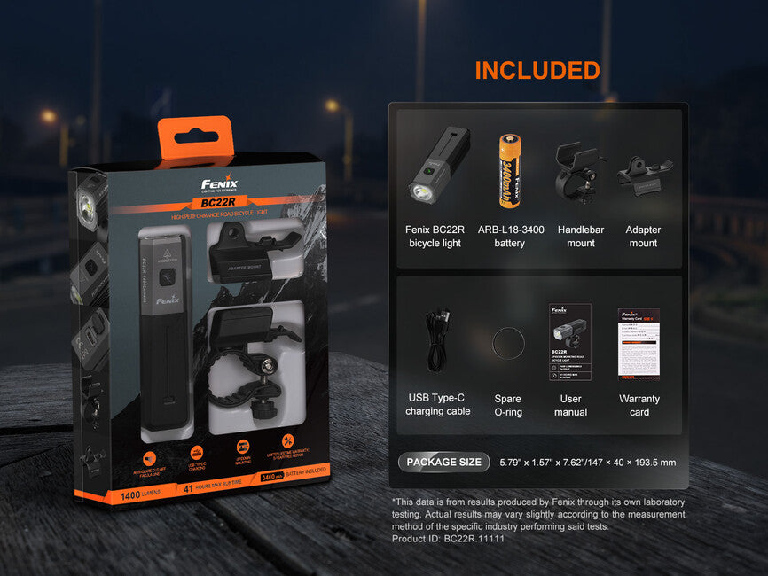 Fenix BC22R Rechargeable Bike Light