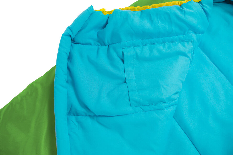 Grüezi-Bag Kids Colorful Grueezi Children's Sleeping Bag, Gecko Green