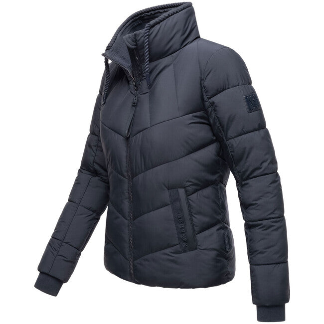 Navahoo Women's Winter Jacket Liebesfee, Navy Blue