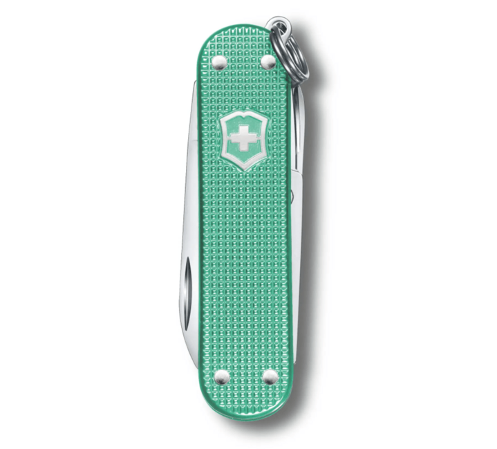 Victorinox Classic Colors Alox Minty Mint Multitool, Mint Green, 58mm Knife, 5 Functions