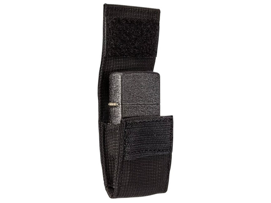 Zippo Black Tactical Pouch Set + Black Crackle Lighter