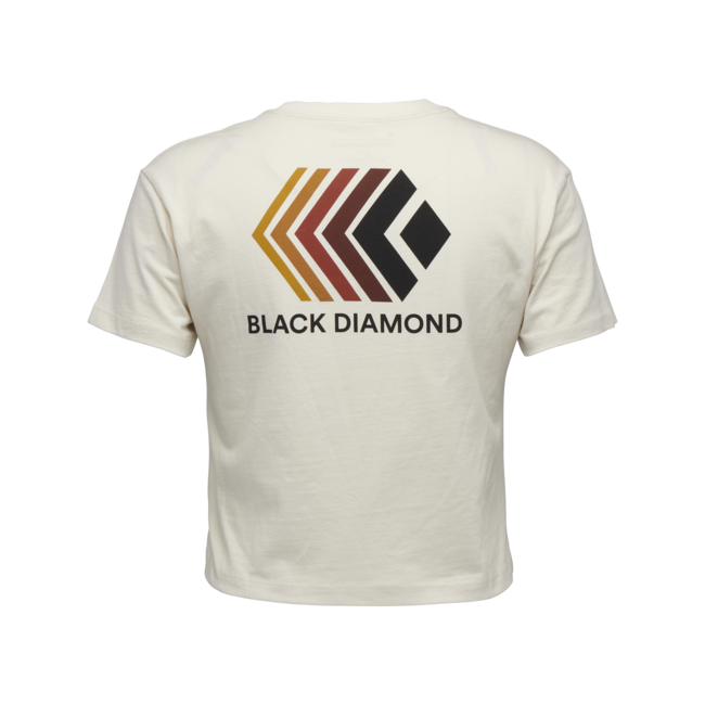 Black Diamond Women's Crop T-Shirt Faded, Off White