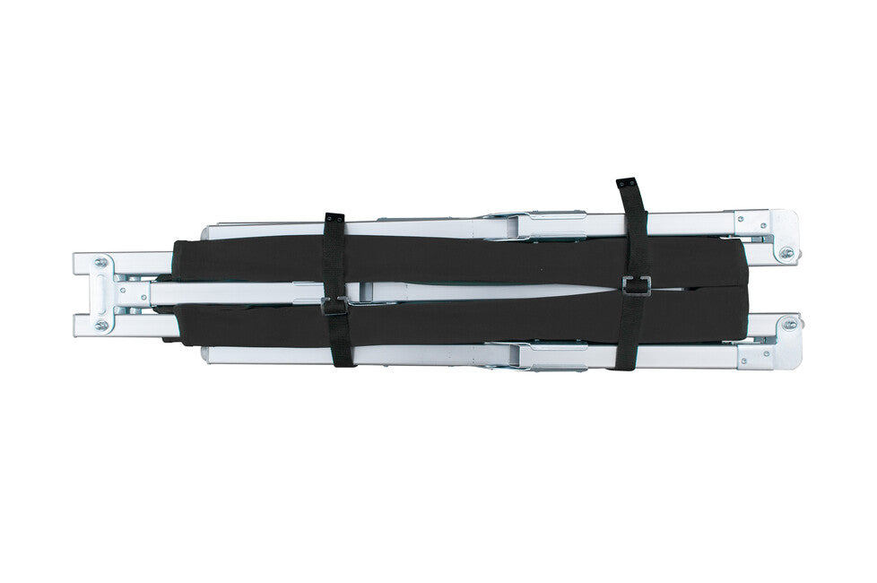 BasicNature Alu-Campbed Camping Cot, Black 210 cm