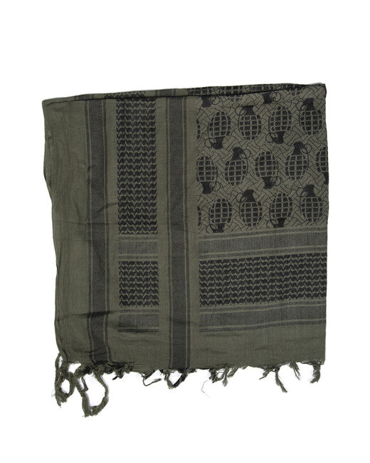 Mil-Tec Shemagh Scarf, Olive/Black