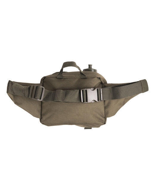 Mil-Tec FLASCH Hip Bag with Plastic Flask, Olive