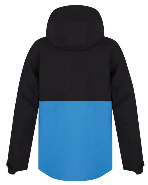 HUSKY Men's Outdoor Jacket Nabbi M, Black/Neon Blue
