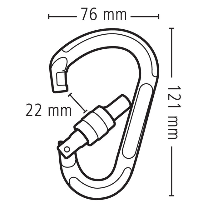 Beal HMS Carabiner Be Lock Screw