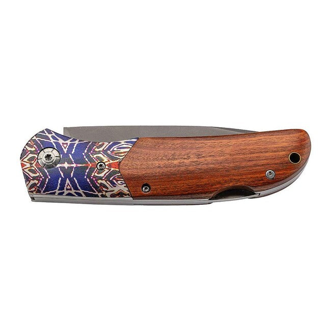 Herbertz Folding Knife 9.5cm, Cocobolo, Color Print