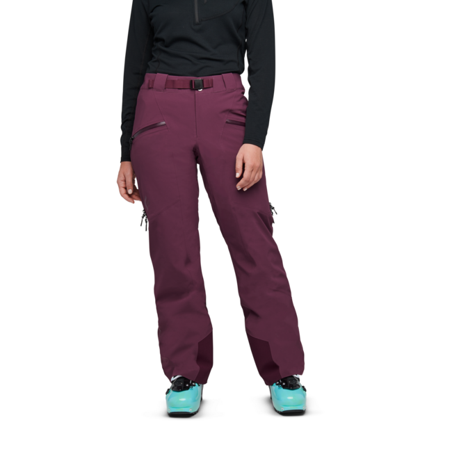 Black Diamond Dámske nohavice Recon Stretch Insulated, blackberry