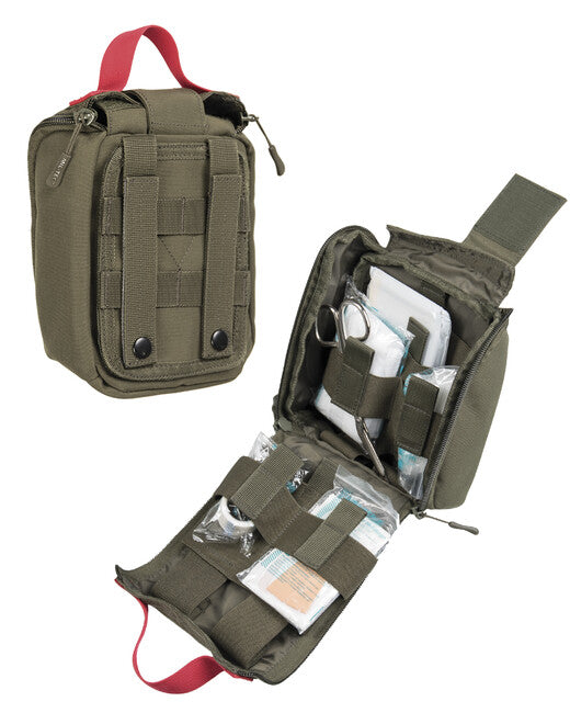 Mil-Tec IFAK Complete First Aid Kit, Green, Laser Cut