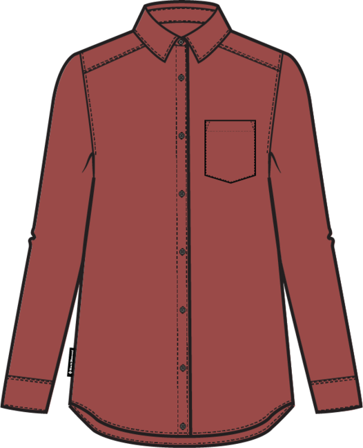 Black Diamond Dámska flanelová košeľa Project Heavy Flannel, red rock