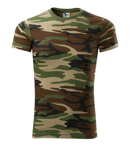 Malfini krátke tričko Camouflage 160g/m2, brown