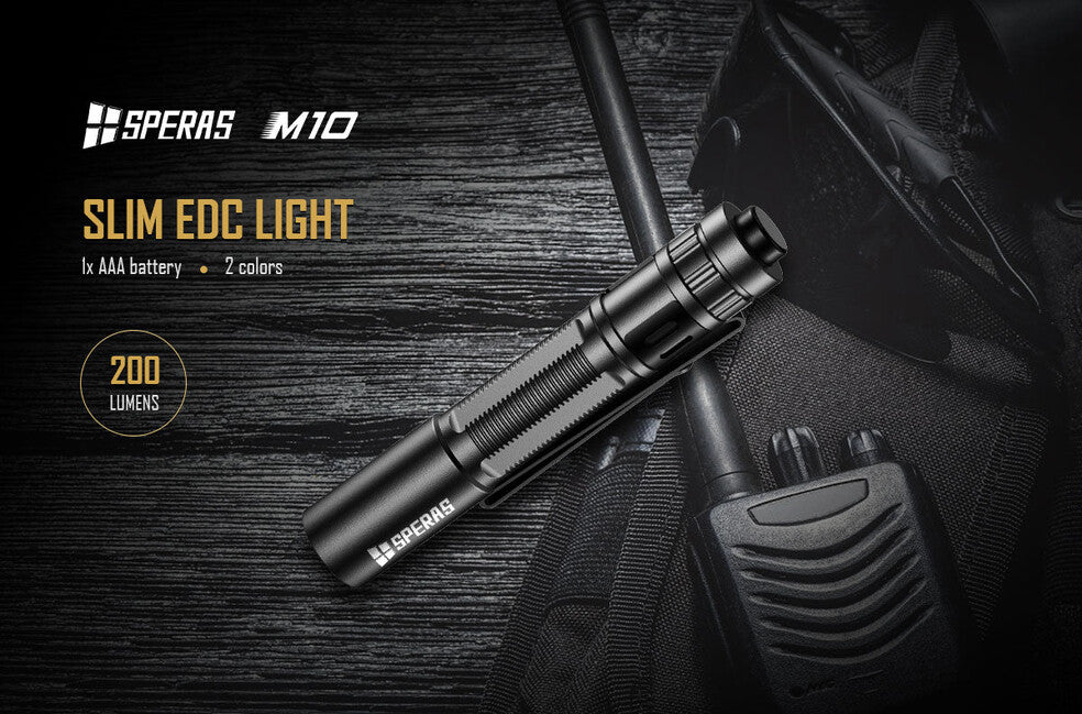 Speras M10 Small EDC Flashlight 200LM