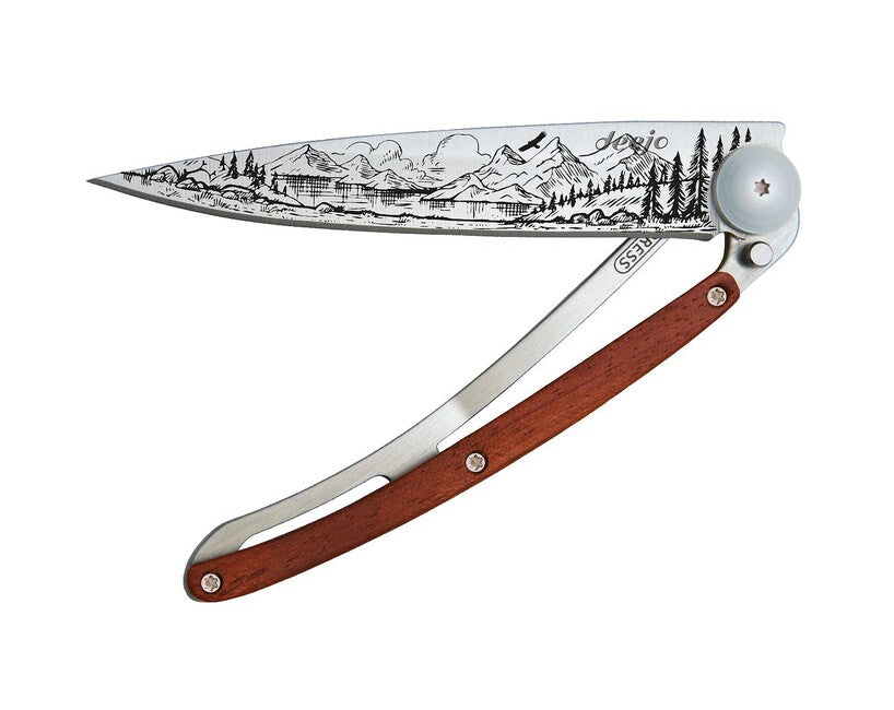 Deejo Tattoo Mountain Folding Knife
