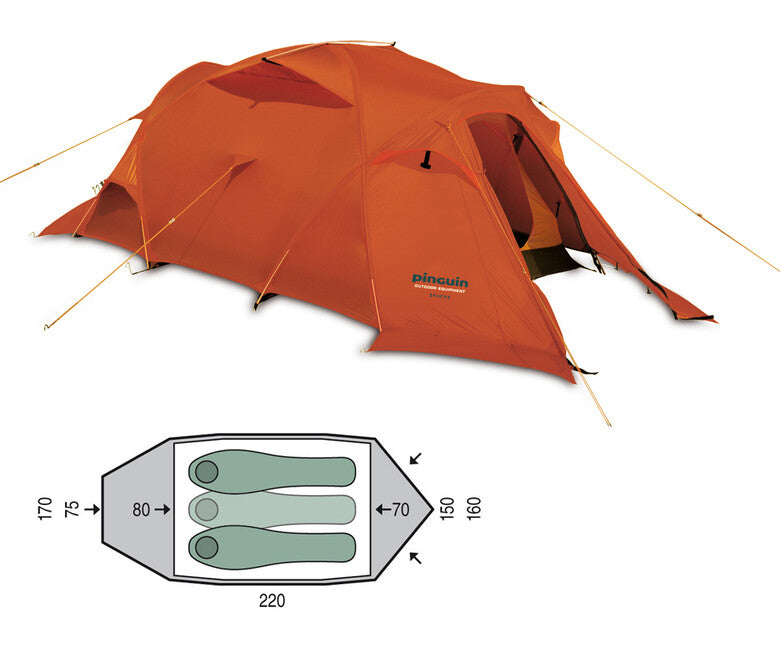 Pinguin Sphere Extreme Tent, Orange