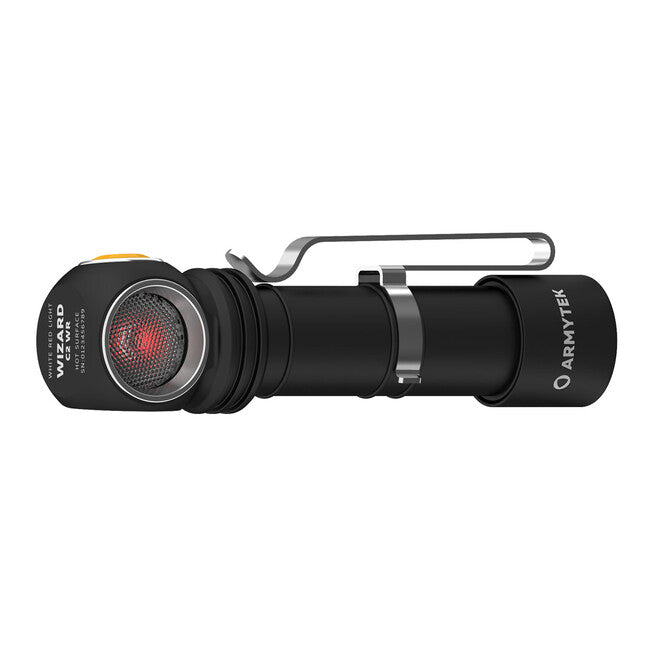 ArmyTek Wizard C2 WR Magnet White & Red LED Headlamp, Magnetic Mount, Battery Powered, 1100 lm, 3 h, 65 g