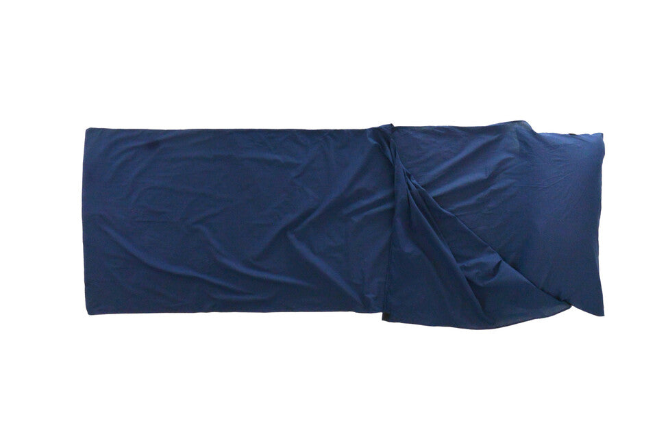 Origin Outdoors Poly-Cotton Sleeping Bag Liner, Royal Blue, Rectangular
