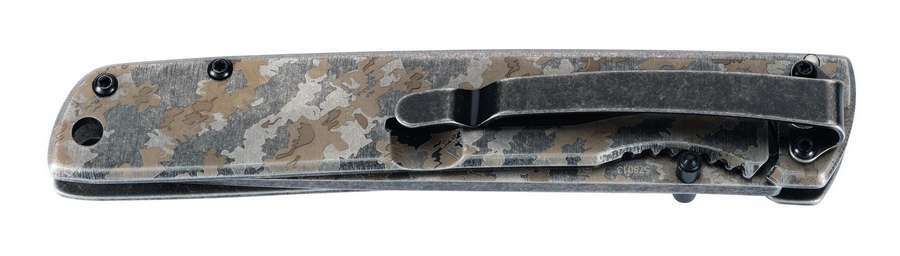 Herbertz Single-Hand Tactical Folding Knife, 11.5cm, Stainless Steel, Camo Pattern