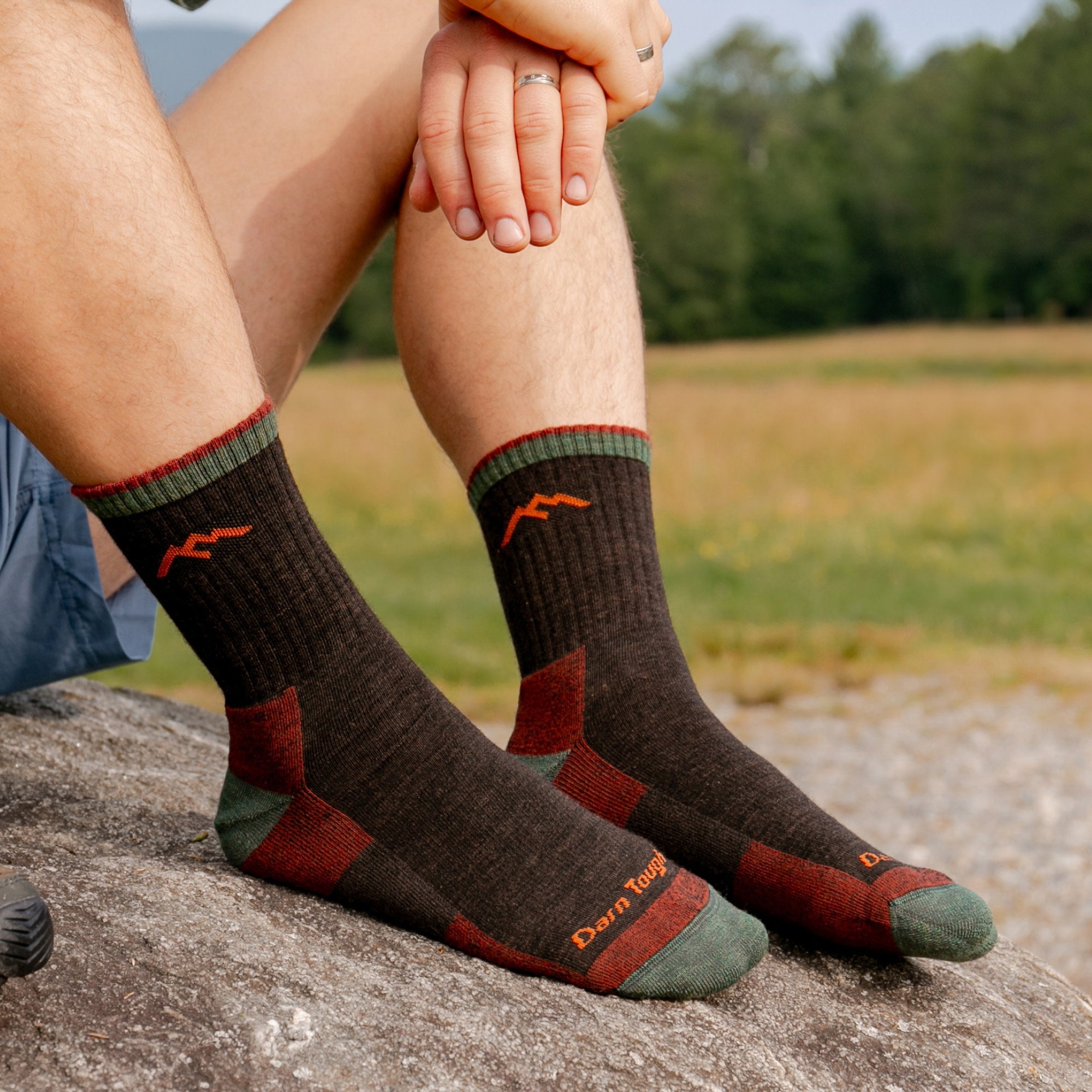 Darn Tough Hiker Micro Crew κάλτσες πεζοπορίας με επένδυση, Walnut