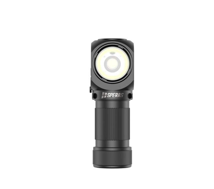 Speras SH16 Rechargeable Headlamp, Black