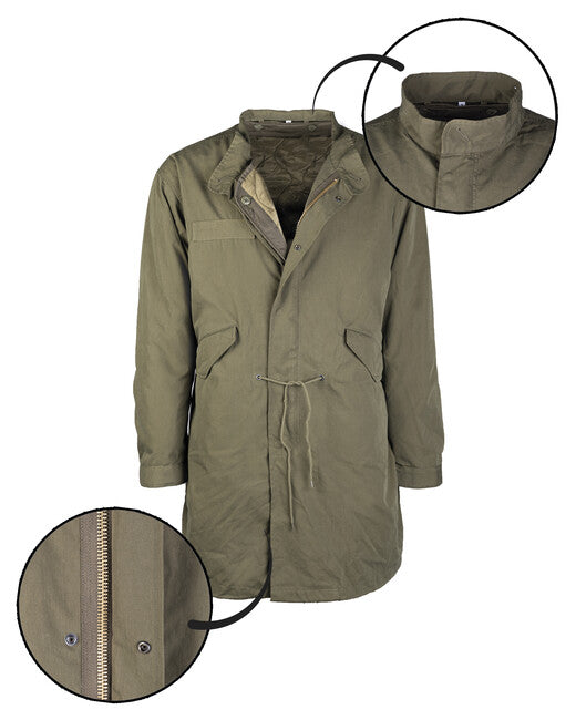 Mil-Tec US M-51 Fishtail Jacket with Lining, Green