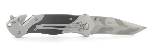 Herbertz Rescue Folding Knife 8.6cm, Stainless Steel, Black, G10