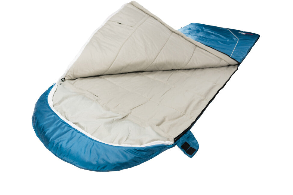 Grüezi-Bag Cotton Comfort Grueezi Spací vak hlboká chrpová modrá vpravo
