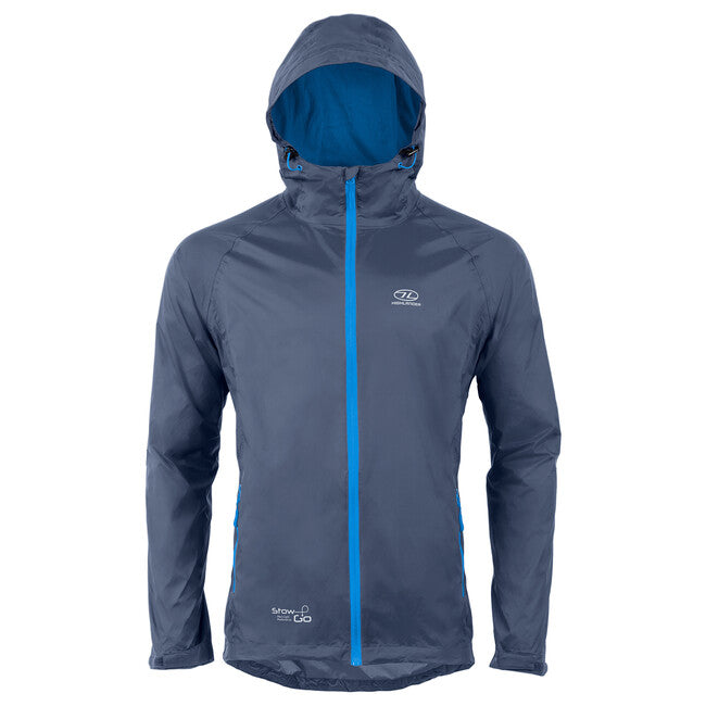Highlander Stow and Go Raincoat, Navy Blue