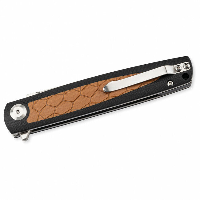 Herbertz G10 D2 Pocket Knife 9cm, Black/Brown