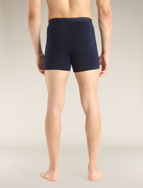 Icebreaker Men's Anatomica Boxers, Navy Blue