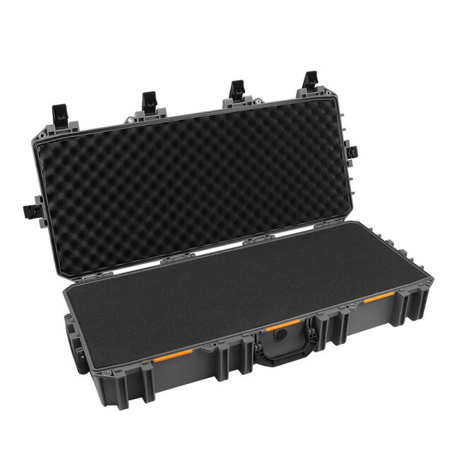 Leguon Bastion Tactical Waterproof Impact-Resistant Gun Case with Wheels and Safety Locks, Black