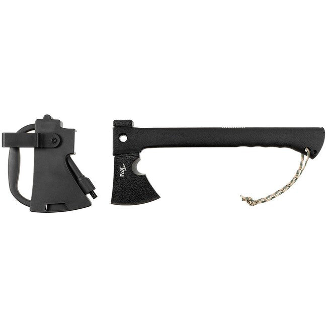 Fox Outdoor Survival Axe with Sheath, Nylon Handle, Black