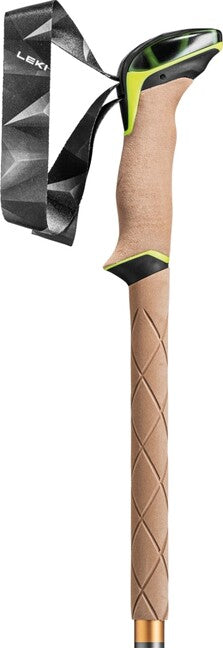 LEKI Sherpa Trekking Poles, Dark Anthracite-Copper-Neon Yellow, 110-145 cm