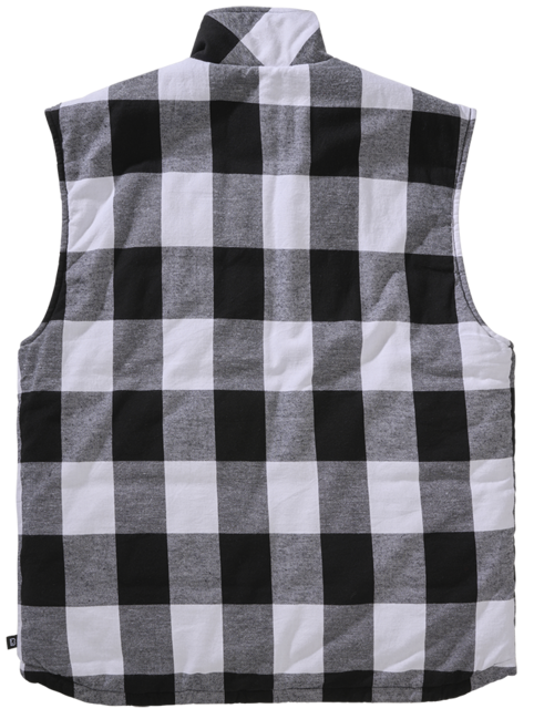 Brandit Lumber Vest, White/Black