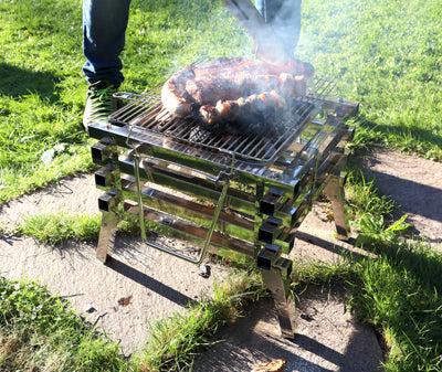 Origin Outdoors skladací gril z nerezovej ocele