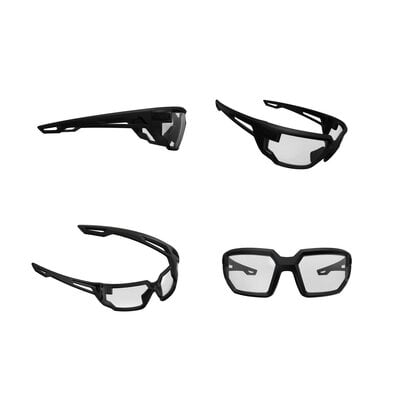 Mechanix Type X Tactical Glasses, Black Frame, Clear Lens