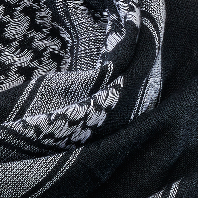 Brandit Shemag Scarf, Black-White