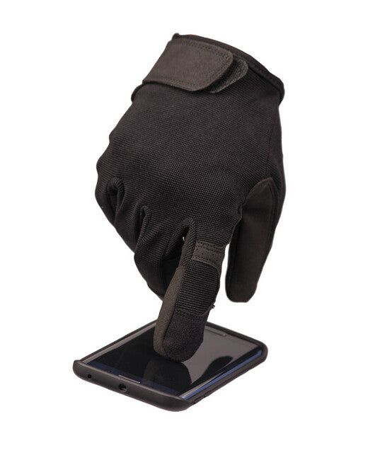 Mil-Tec Touch Tactical Gloves, Black
